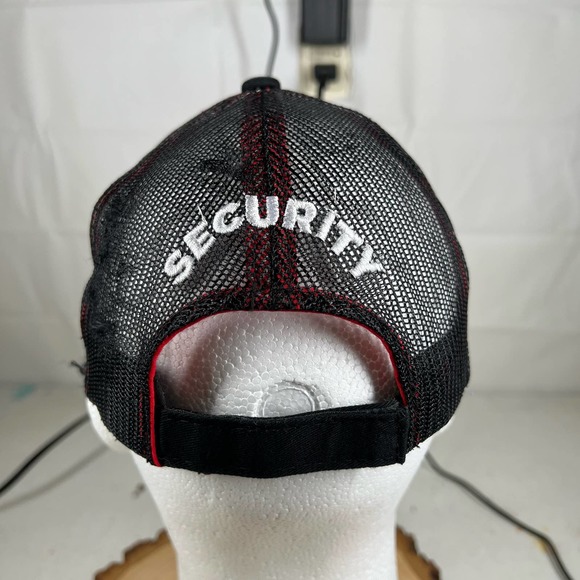 Racing Trucker Embroidered Baseball Cap Hat Red Black Flames Streetwear Vintage - Picture 5 of 9